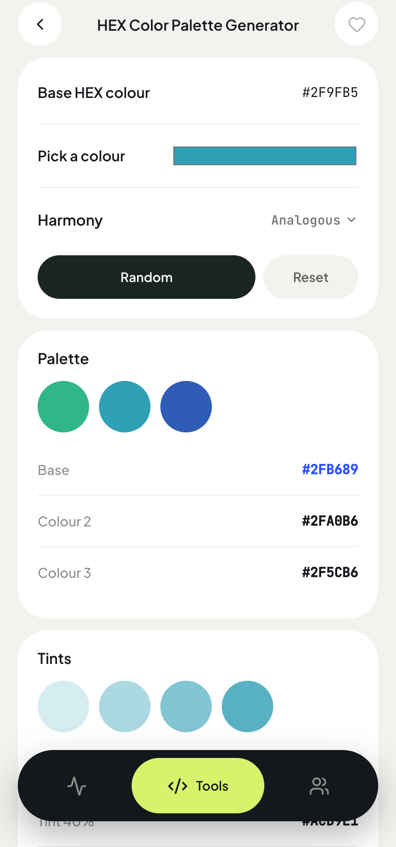 Color Palette Generator