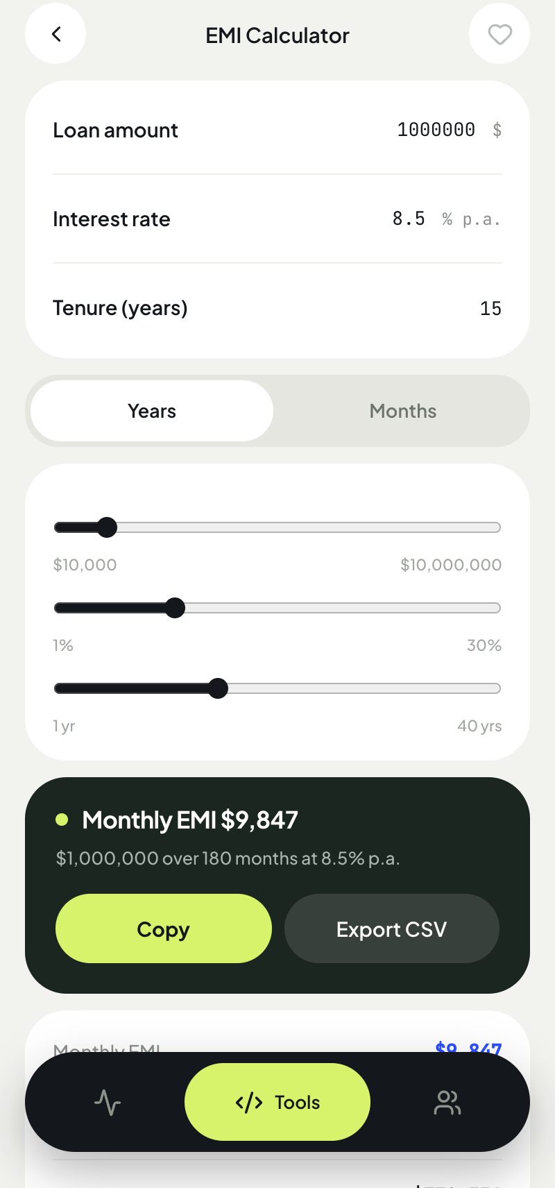 EMI Calculator