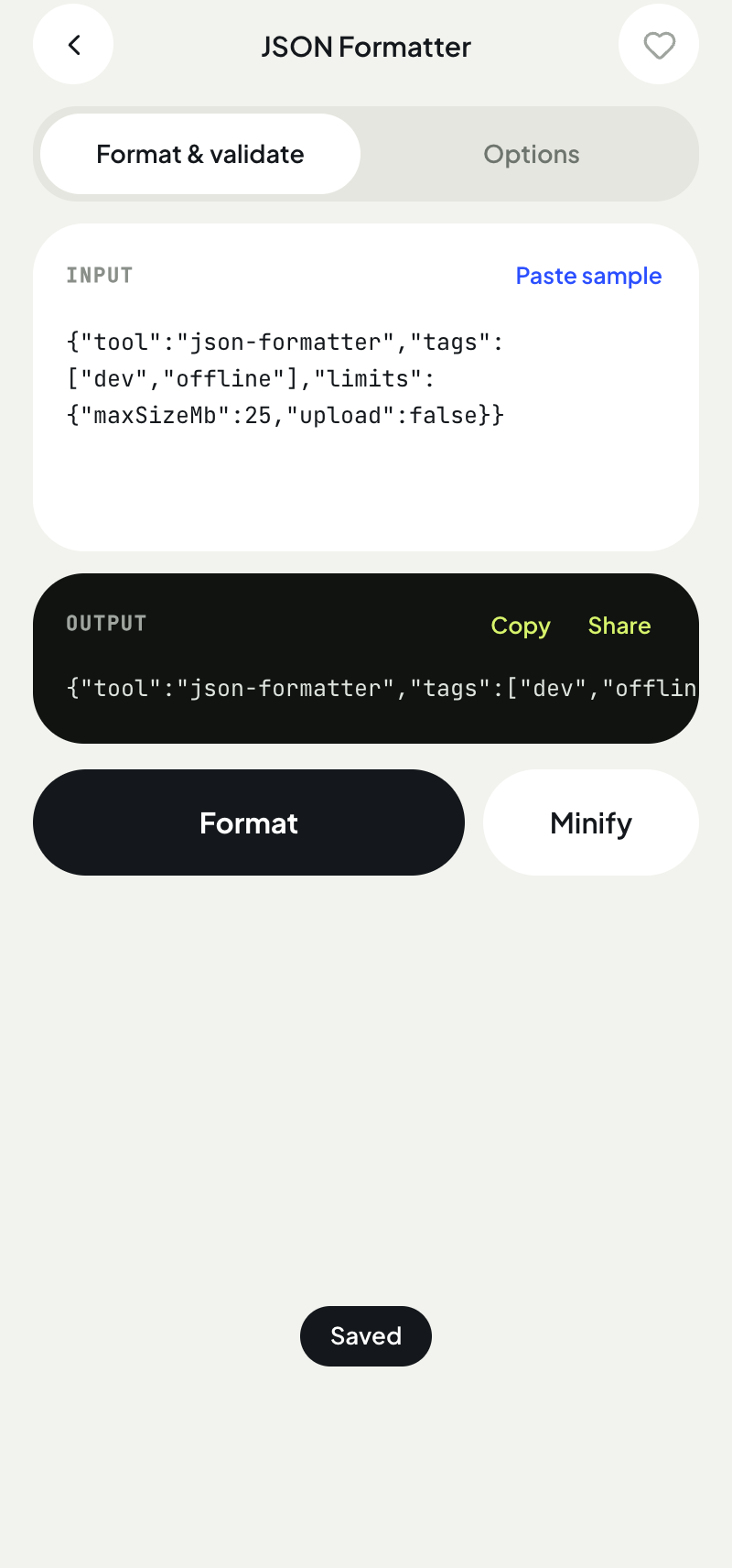 JSON Formatter