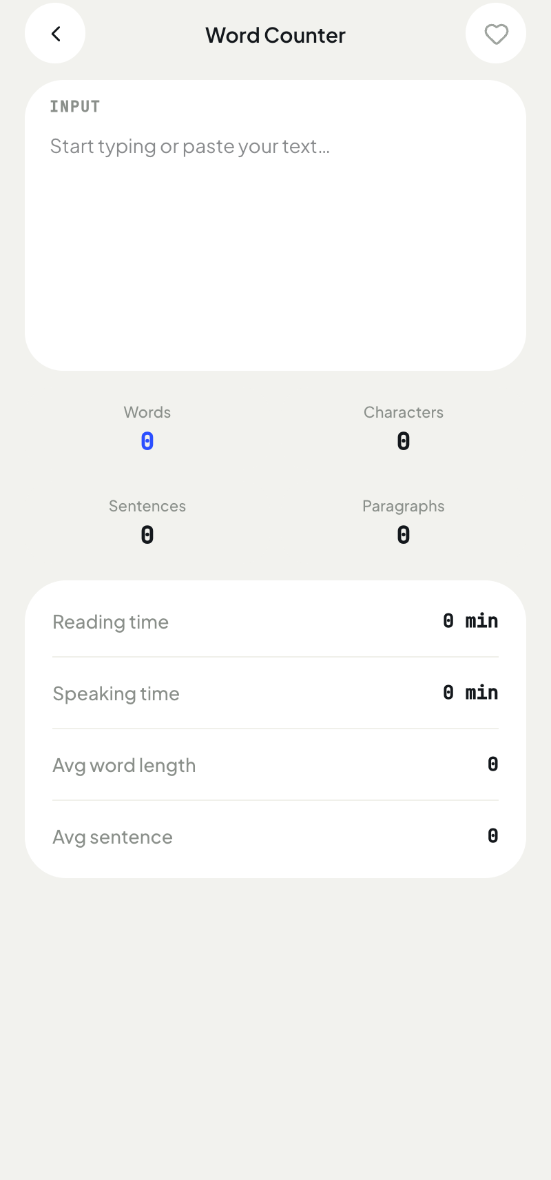 Word Counter